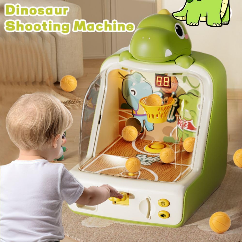 Dinosaur Tabletop Basketball Shooting Game Toy for Kids