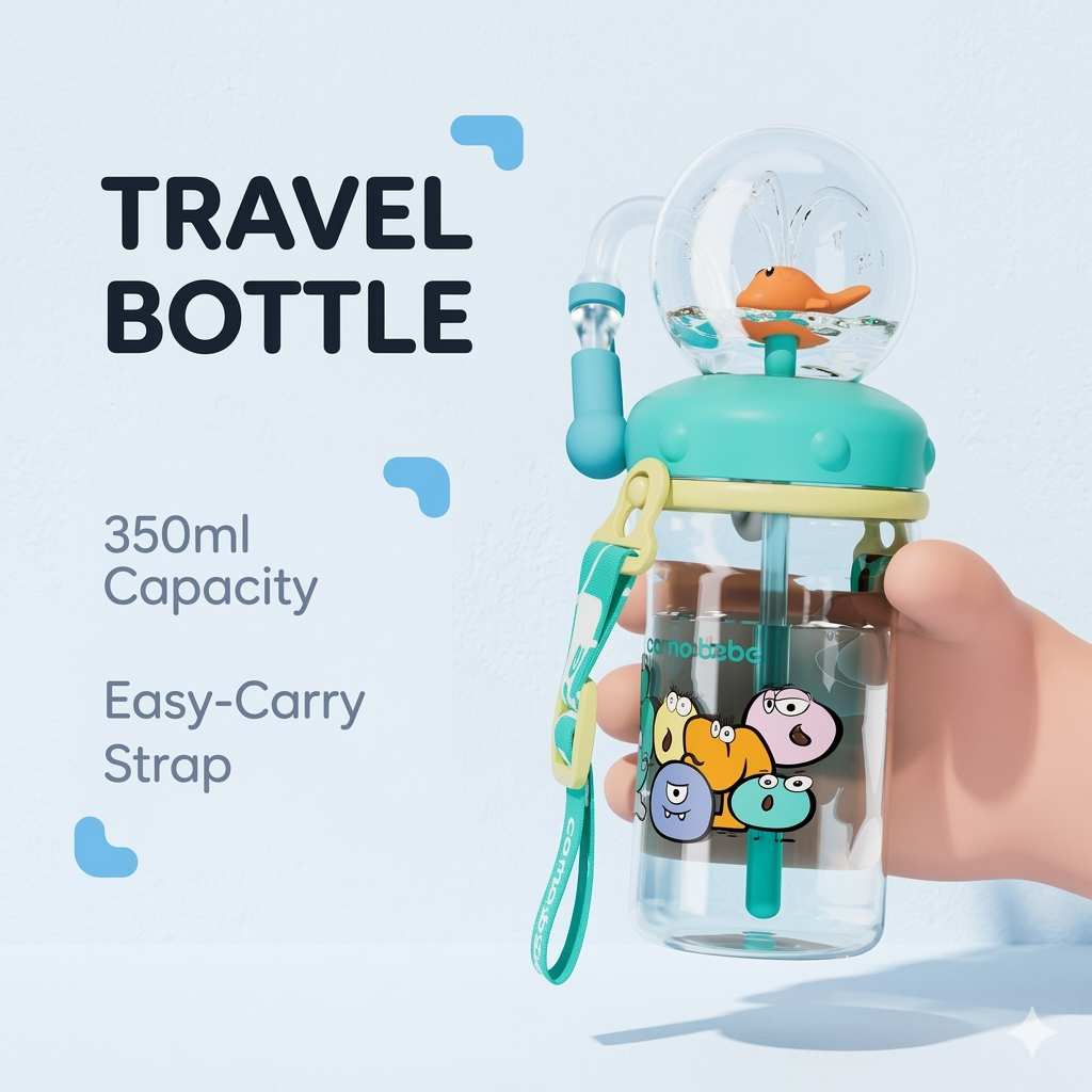 Baby Whale Fountain Water Cup