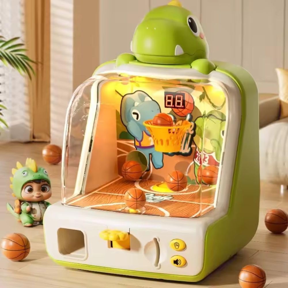 Dinosaur Tabletop Basketball Shooting Game Toy for Kids
