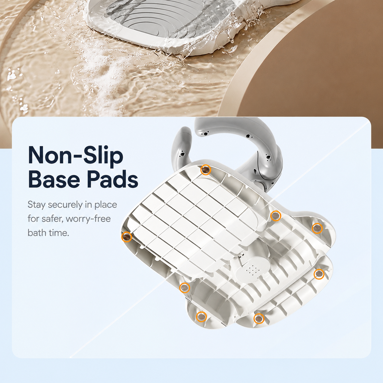 Baby Standing Bath Support Rack